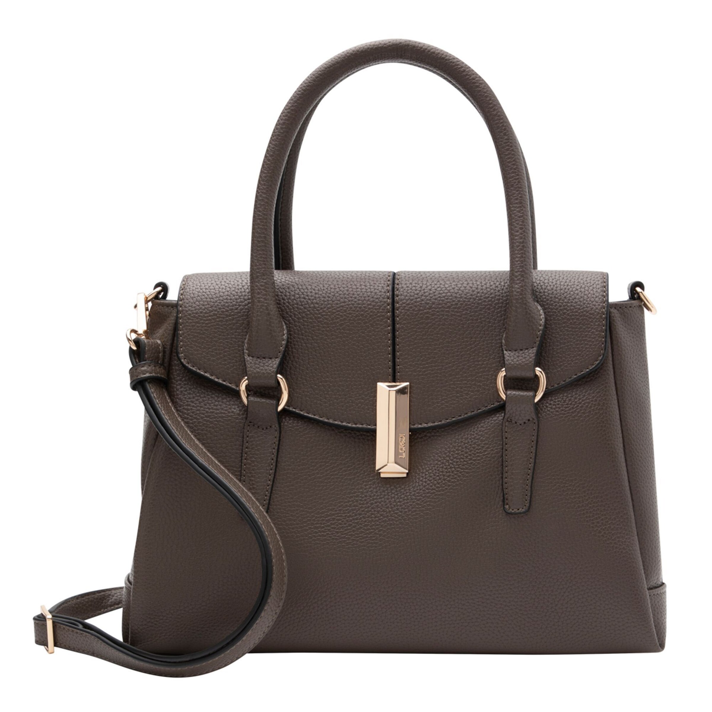 L.CREDI Handbag 'Perdita' in Brown: front