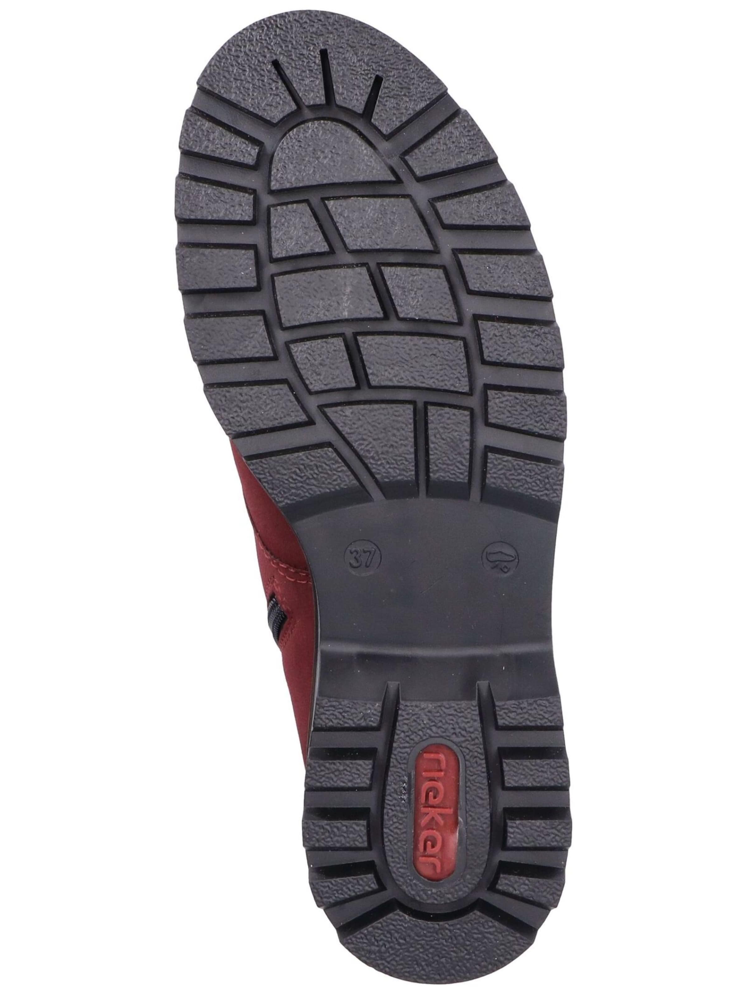 Rieker - Botim com fivela em vermelho