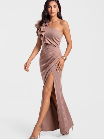 Ombre - Vestido de noche en marrón
