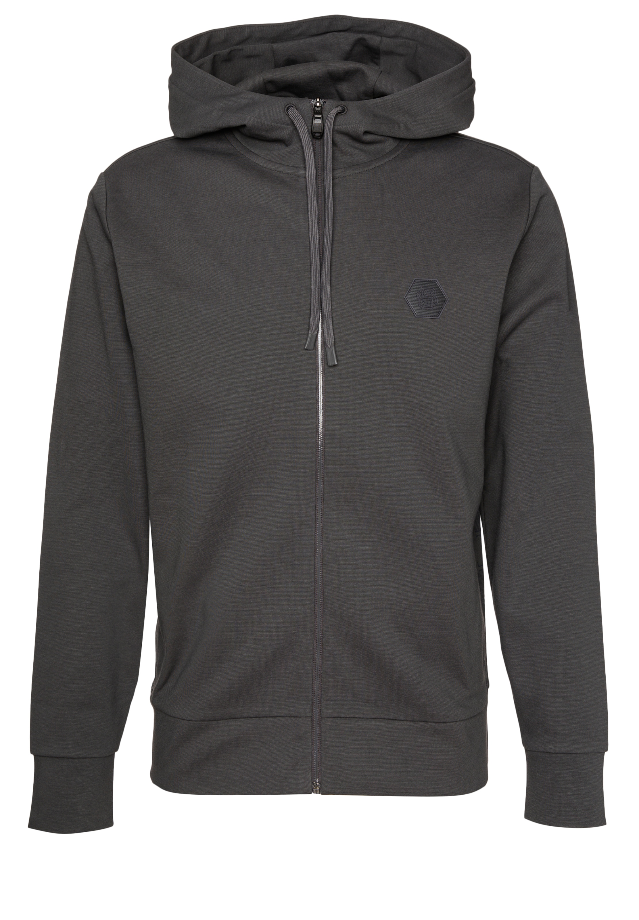 BOSS Zip-Up Hoodie 'Saggy Future' in Dark grey, Item view