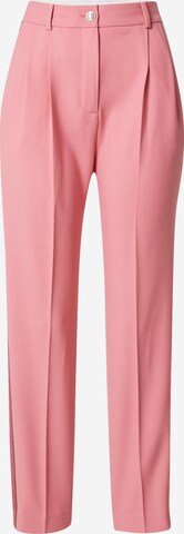 TOMMY HILFIGER Regular Pleat-front trousers in Pink: front