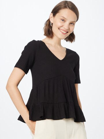 ABOUT YOU Shirt 'Ines' in Zwart: voorkant