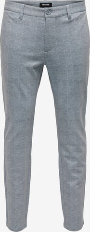 Only & Sons Chino 'Mark' in Grijs: voorkant