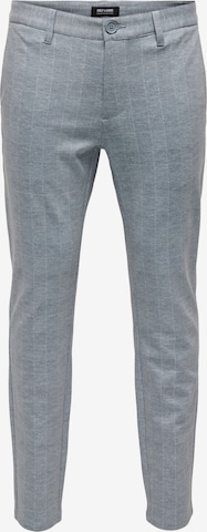 Pantalon chino 'Mark' Only & Sons en gris : devant