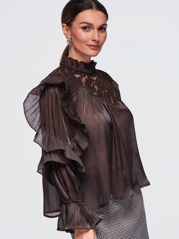 Ombre Blouse in Bruin