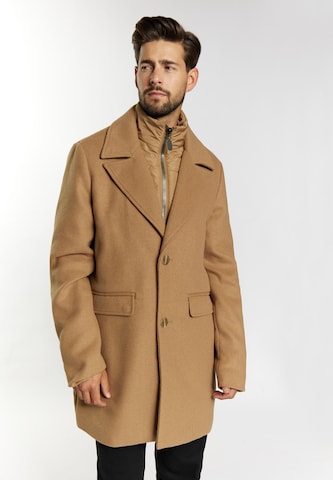 DreiMaster Klassik Between-Seasons Coat in Brown: front