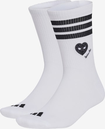 ADIDAS PERFORMANCE Sports socks 'Marvel Spider-Man' in White: front