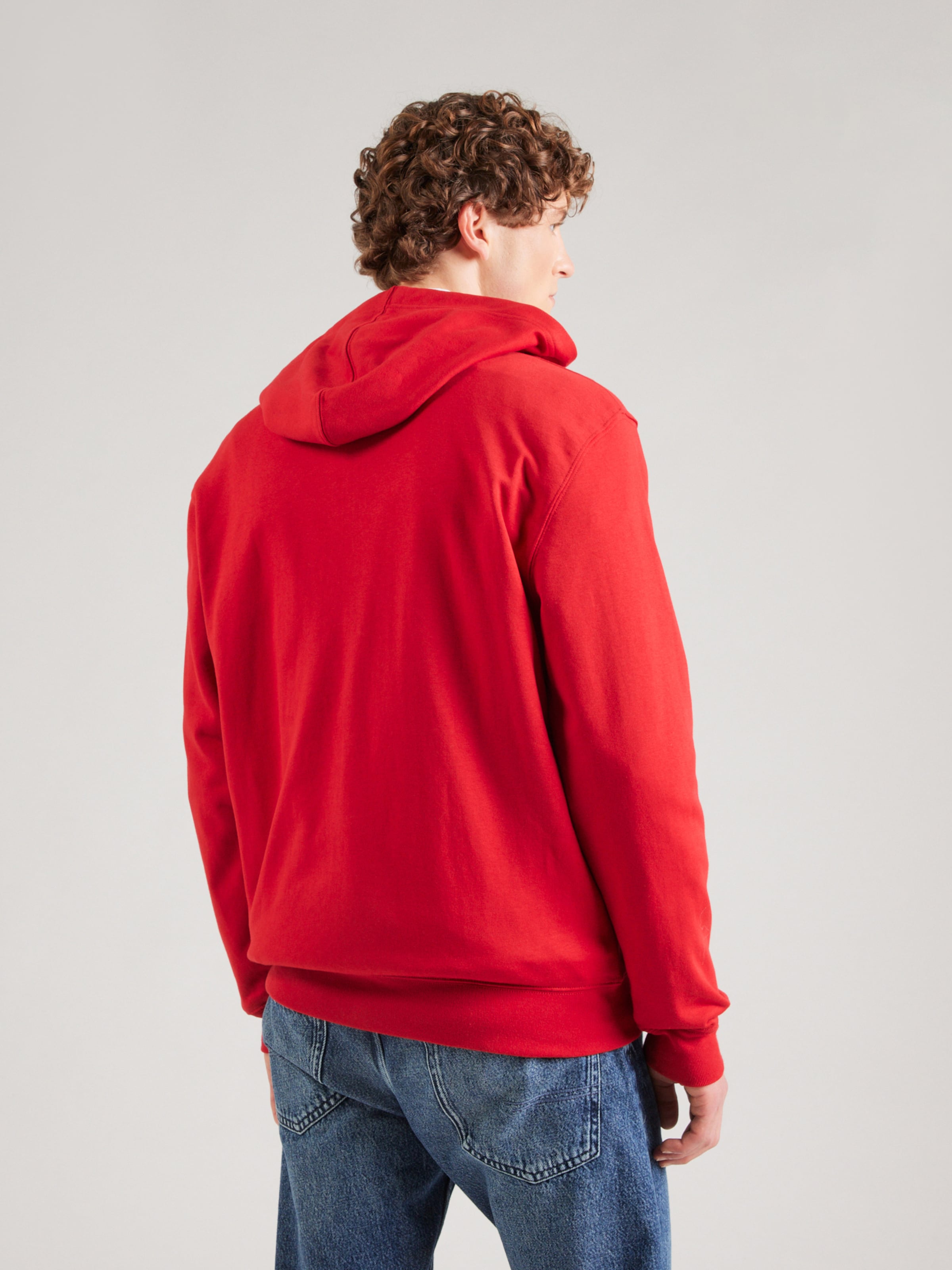 GAP Zip-Up Hoodie 'HERITAGE' in Bright Red | ABOUT YOU