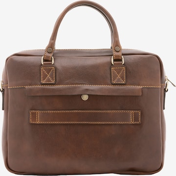 Viola Castellani Document Bag in Brown: front
