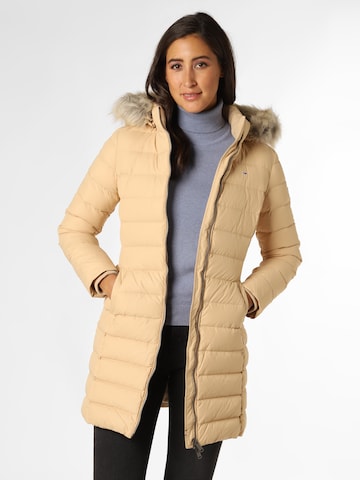 Tommy Jeans Wintermantel in Beige: voorkant