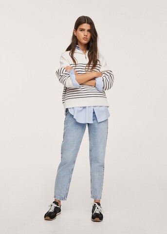 Pull-over 'Rizonr' MANGO en blanc