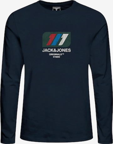 zils Jack & Jones Junior T-Krekls 'NATE': no priekšpuses