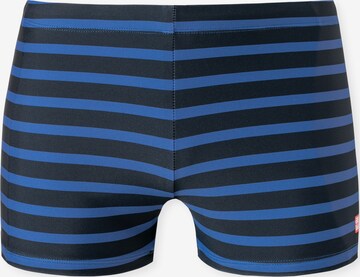 SCHIESSER Board Shorts 'Aqua Diver Stories' in Blue: front