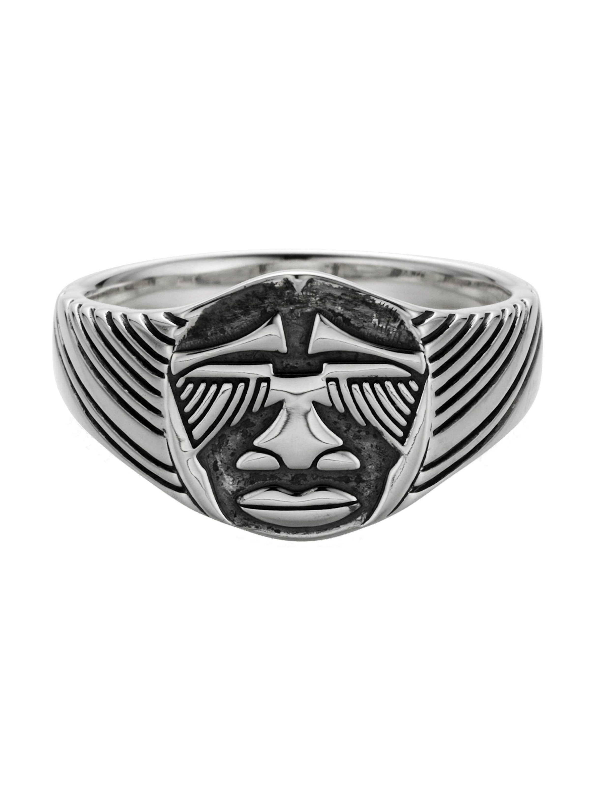 caï Ring in Silver: front