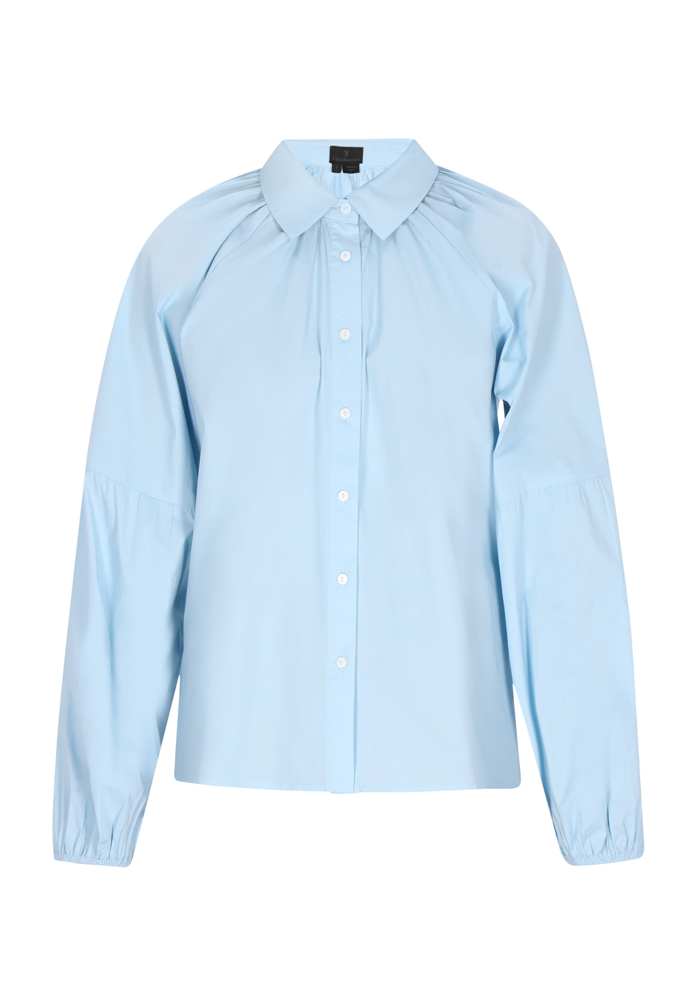 DreiMaster Klassik Bluse 'Classic Look' in Blau: Vorderseite