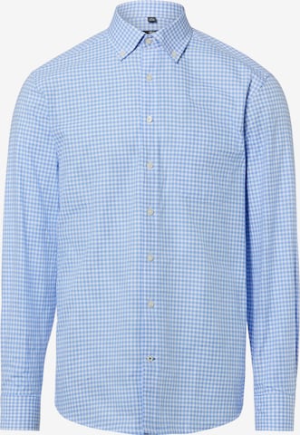 Nils Sundström Button Up Shirt in Blue: front
