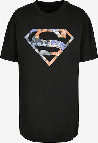 T-shirt oversize 'Superman' F4NT4STIC en noir : devant
