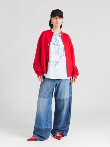 Chemisier 'VIFLORINA' VILA en bleu