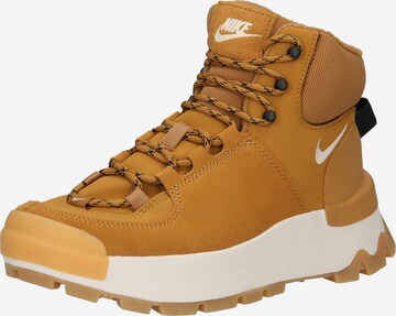 Nike Sportswear Šnurovacie členkové čižmy 'CITY CLASSIC BOOT' - Žltá: predná strana