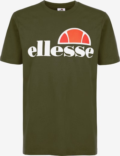ELLESSE Majica 'Prado' u kaki / narančasta / lubenica roza / bijela, Pregled proizvoda
