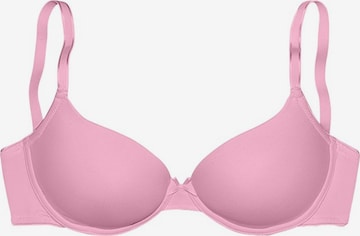 LASCANA Regular Bra in Pink: front