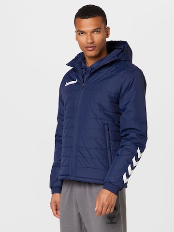 Hummel Sportjas 'Promo' in Blauw: voorkant