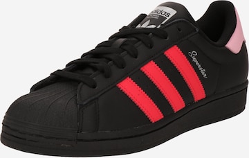 ADIDAS ORIGINALS Låg sneaker 'SUPERSTAR' i svart: framsida