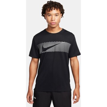 NIKE Performance Shirt 'MILER' in Black: front