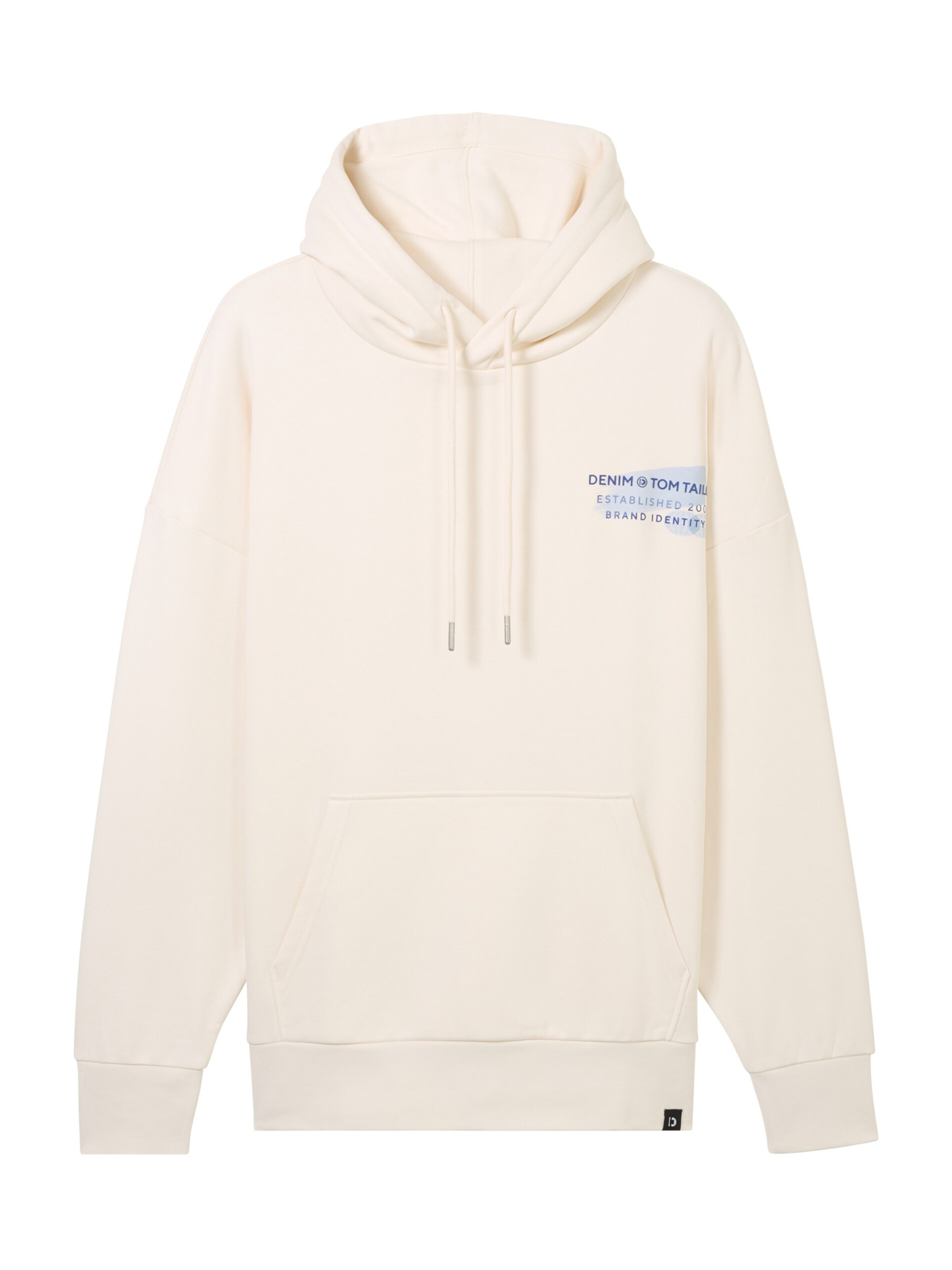 TOM TAILOR DENIM Sweatshirt in Wit: voorkant