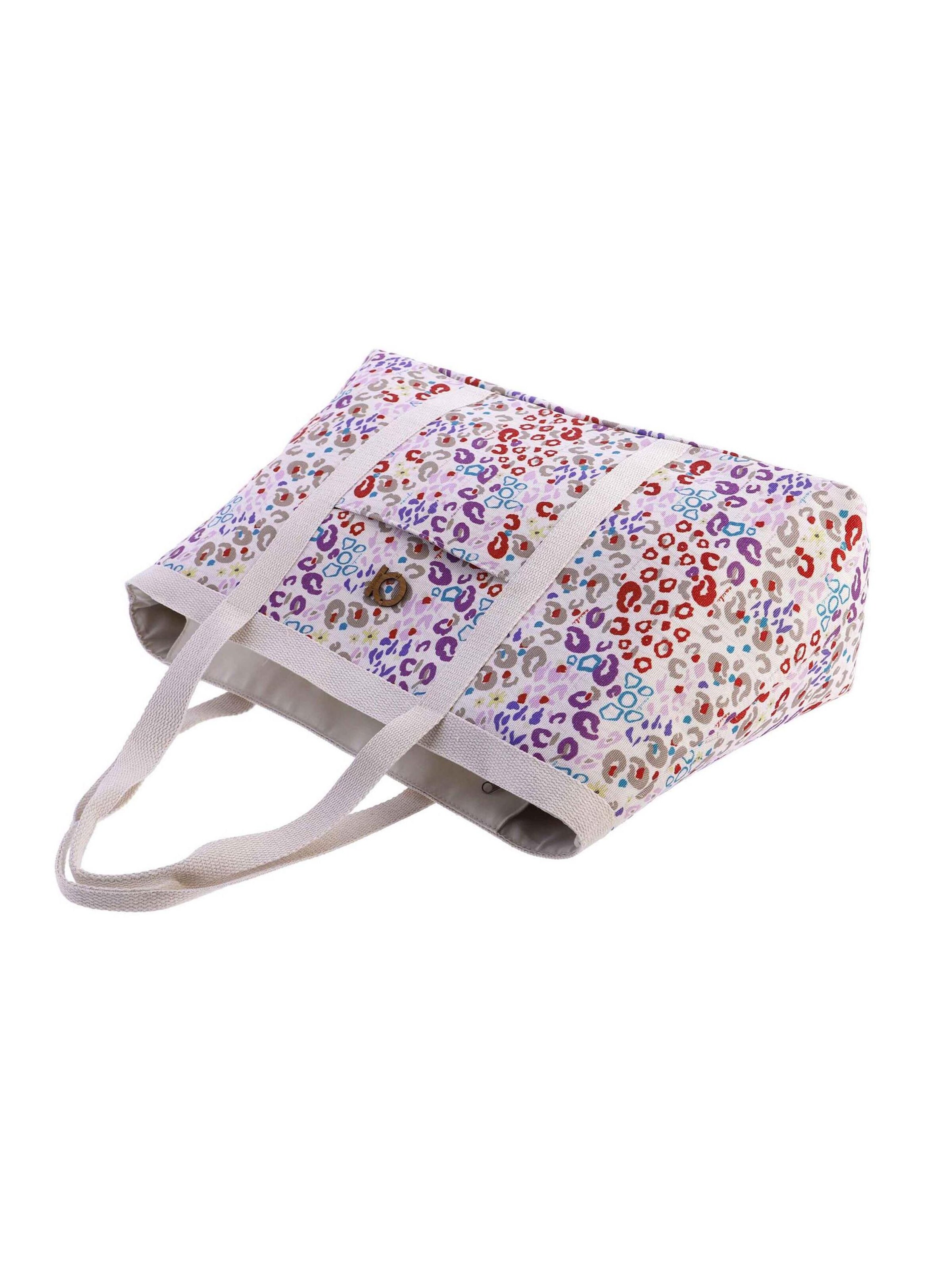 Amichi - Shopper 'Bolso de playa para mujer Nerelle de lona con cremallera' en Mezcla de colores
