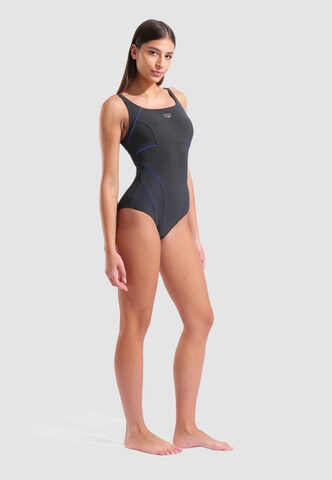 ARENA Bustier Muotoileva uimapuku 'Jewel Low C-Cup R' värissä harmaa