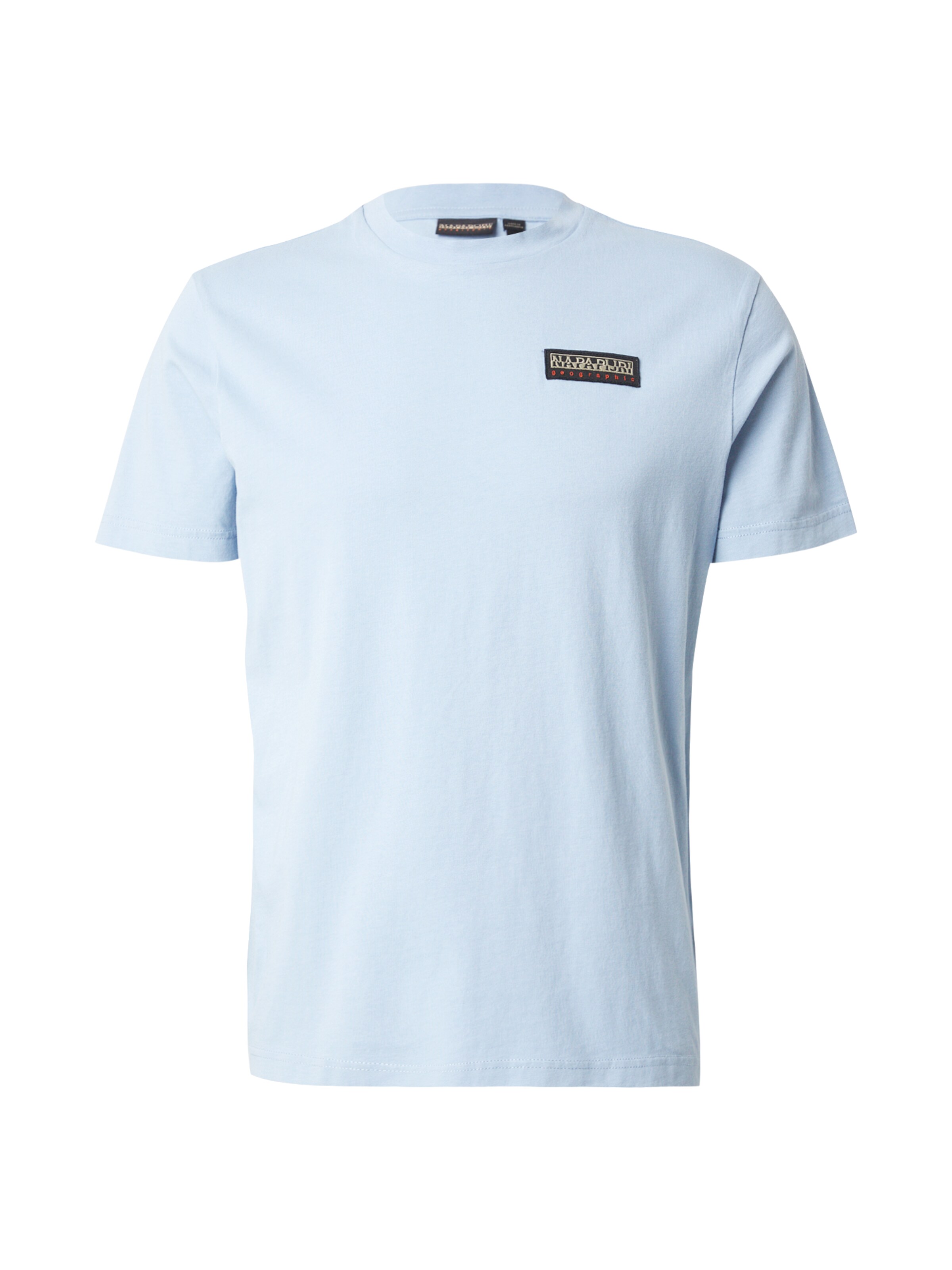 Napapijri IAATO - Camiseta Básica - Soft Chambr/azul Marino