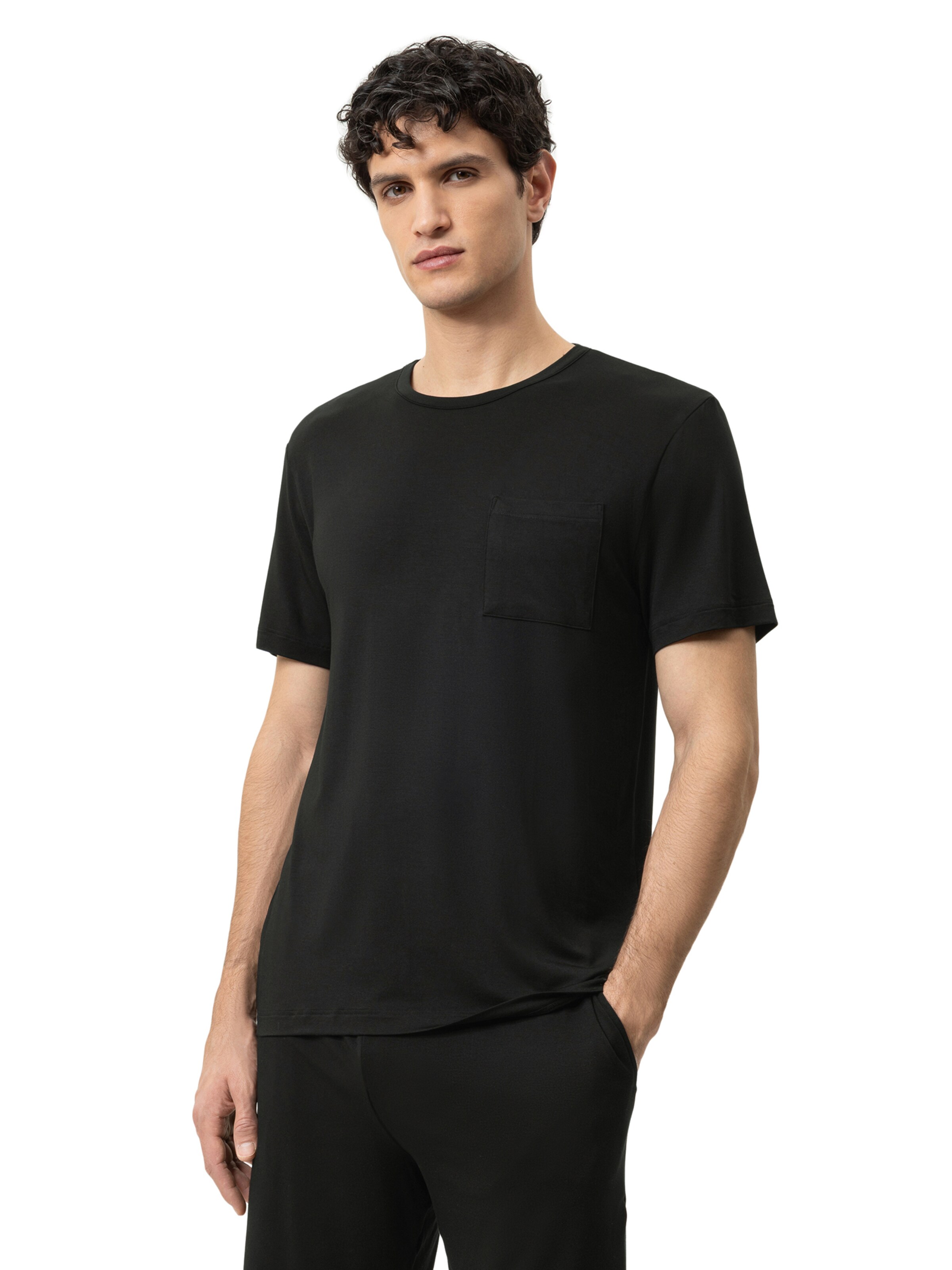 Mey Shirt 'Jefferson' in Zwart: voorkant