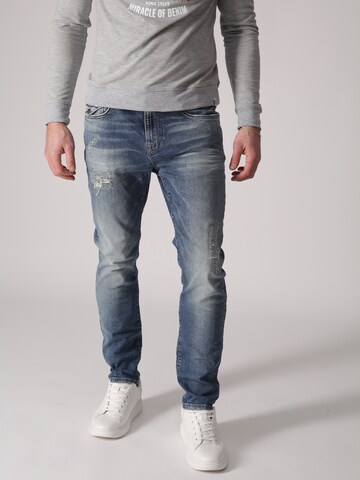Miracle of Denim Tapered Jeans 'Alex' in Blue