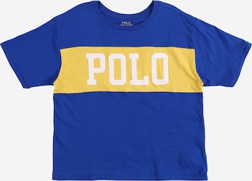 Tricou de la Polo Ralph Lauren pe albastru: față