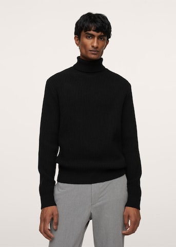 MANGO MAN Sweater 'Parkt' in Black: front