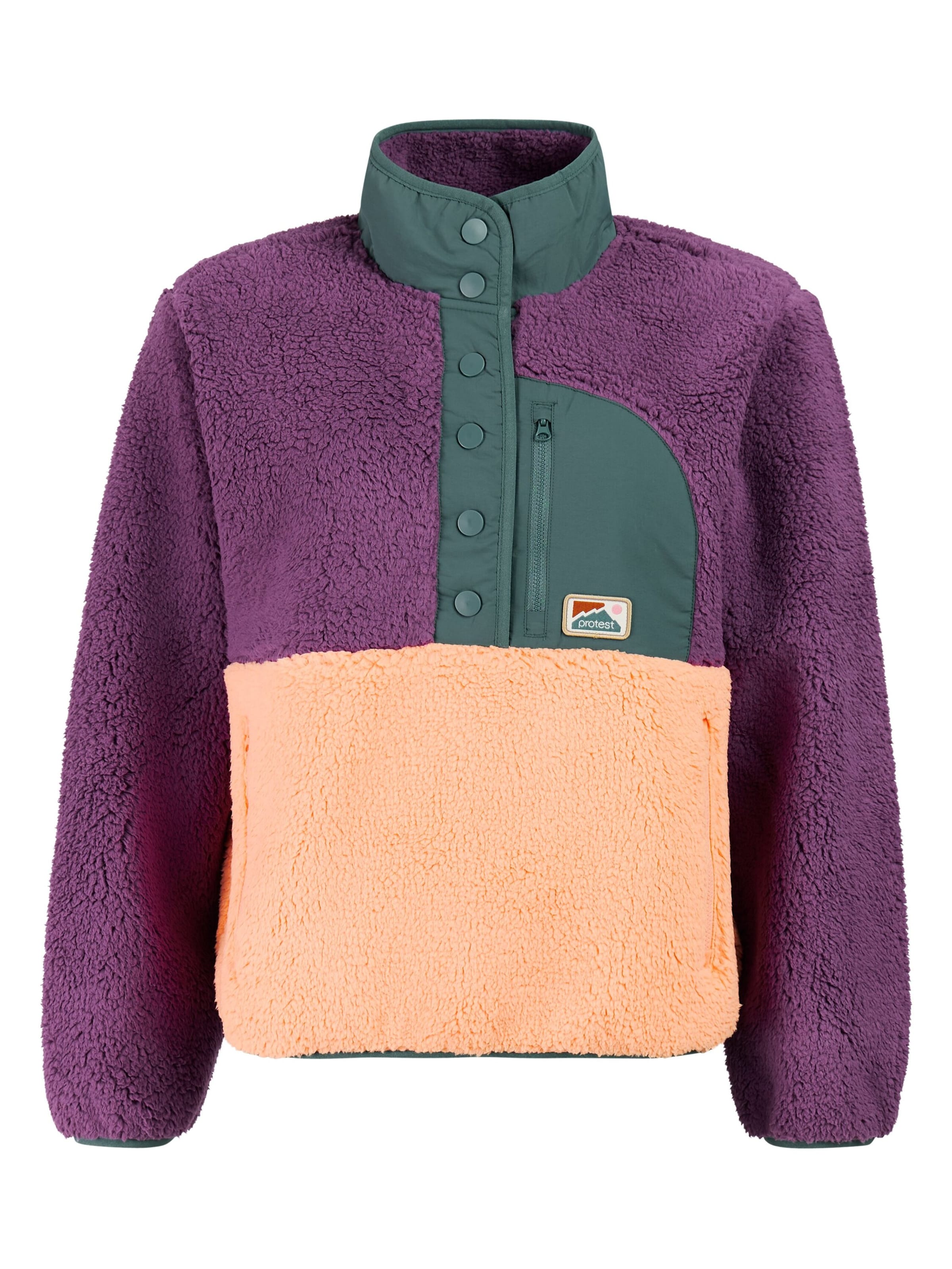 PROTEST Athletic Sweatshirt 'PRTBlizz' in Purple: front