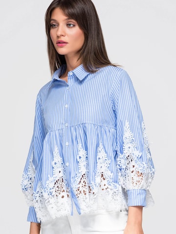 Ombre Bluse‌‌‌‌‌‌‌‌‌‌ in Blau