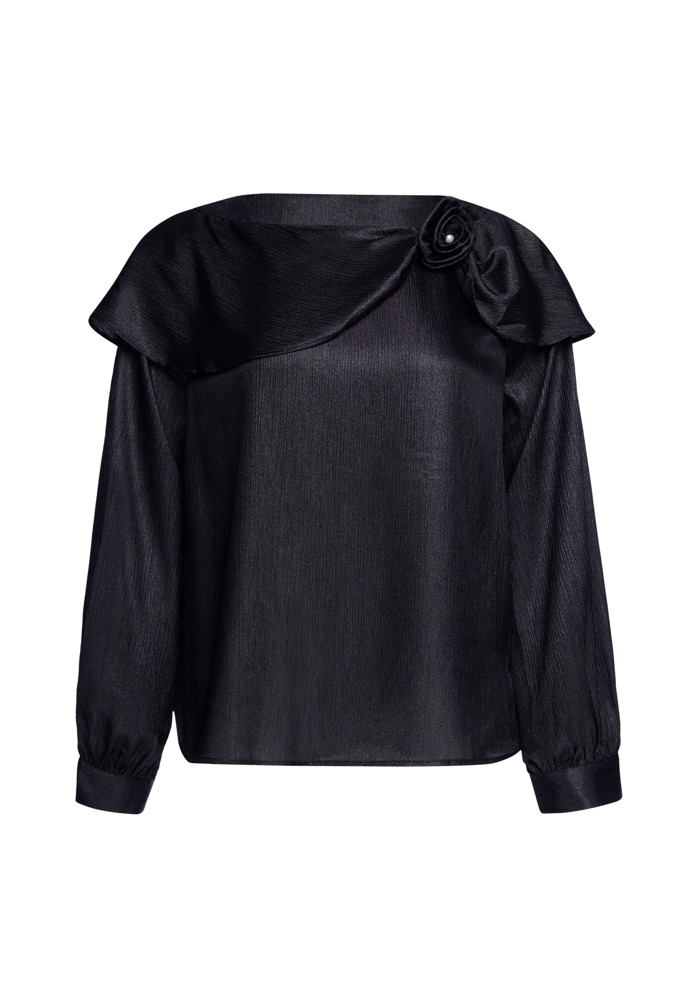 faina Blouse in Black: front