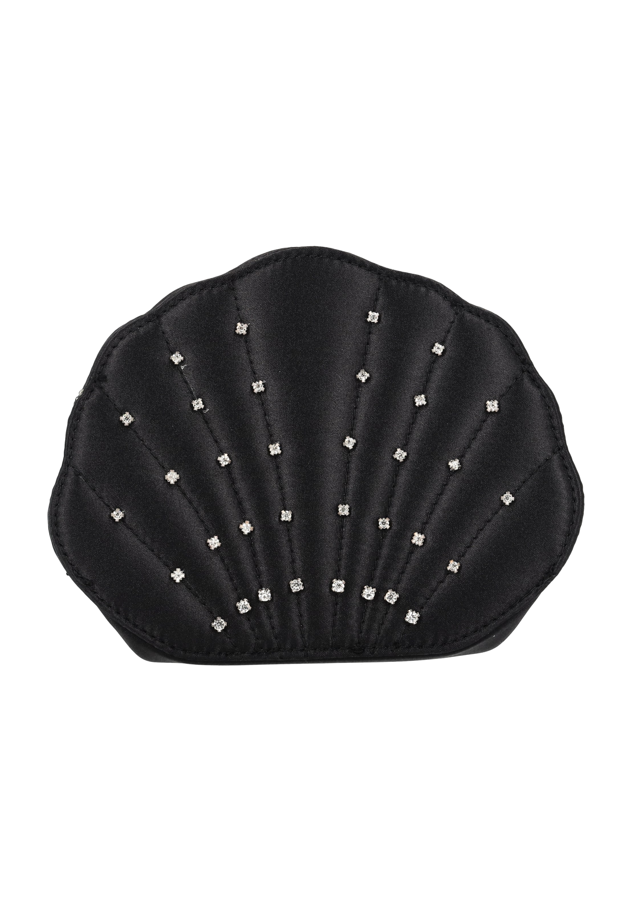 faina Clutch in Black: front