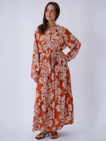 Robe ' Lola ' TEESHOPPEN en orange : devant