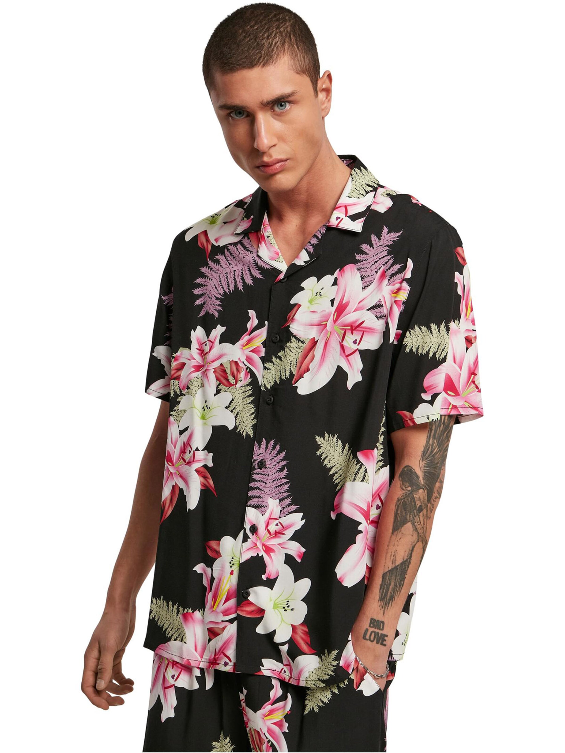 melns Urban Classics Standarta piegriezums Krekls: no priekšpuses