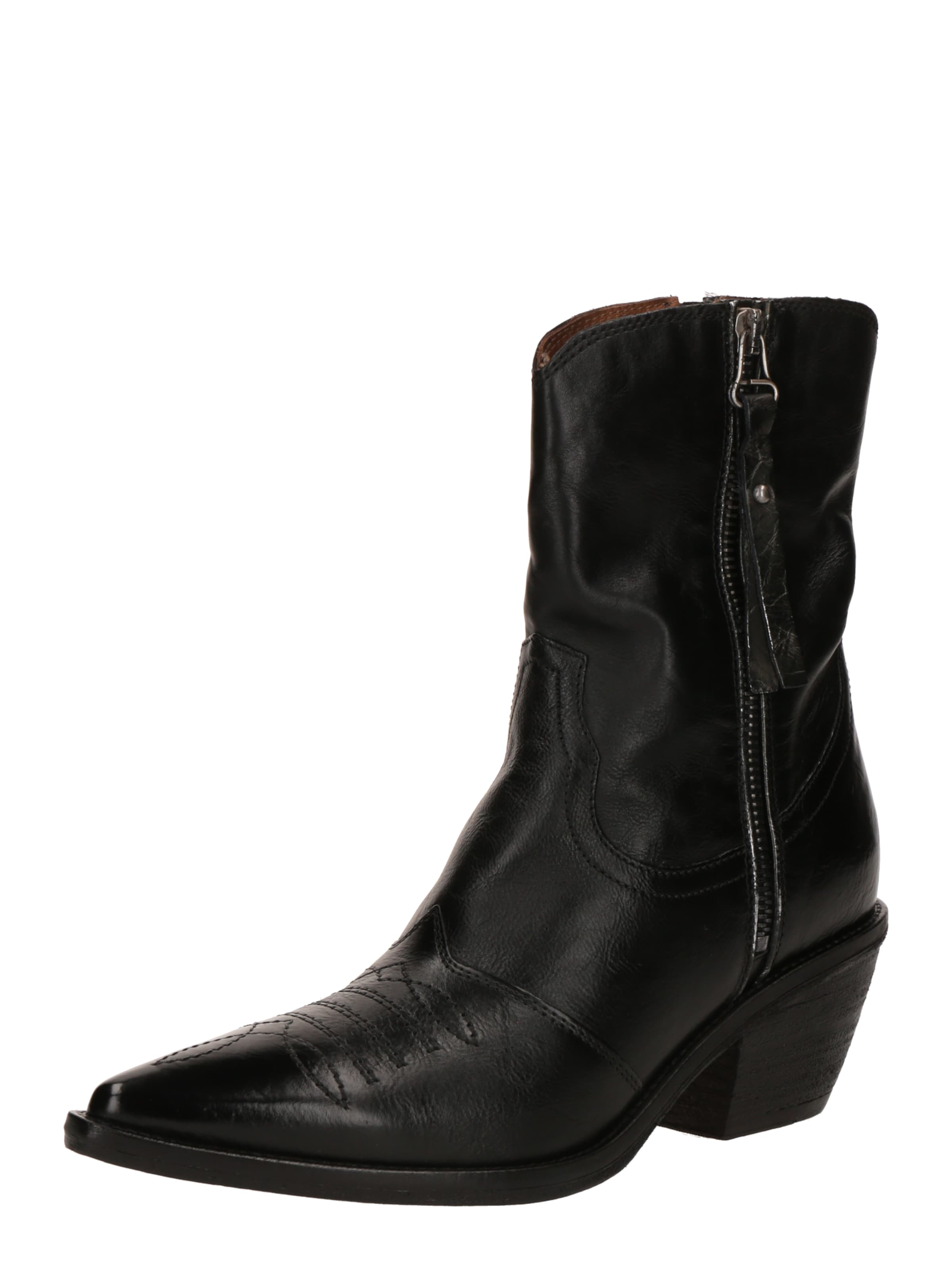 A.S.98 Cowboy saappaat värissä musta: etupuoli