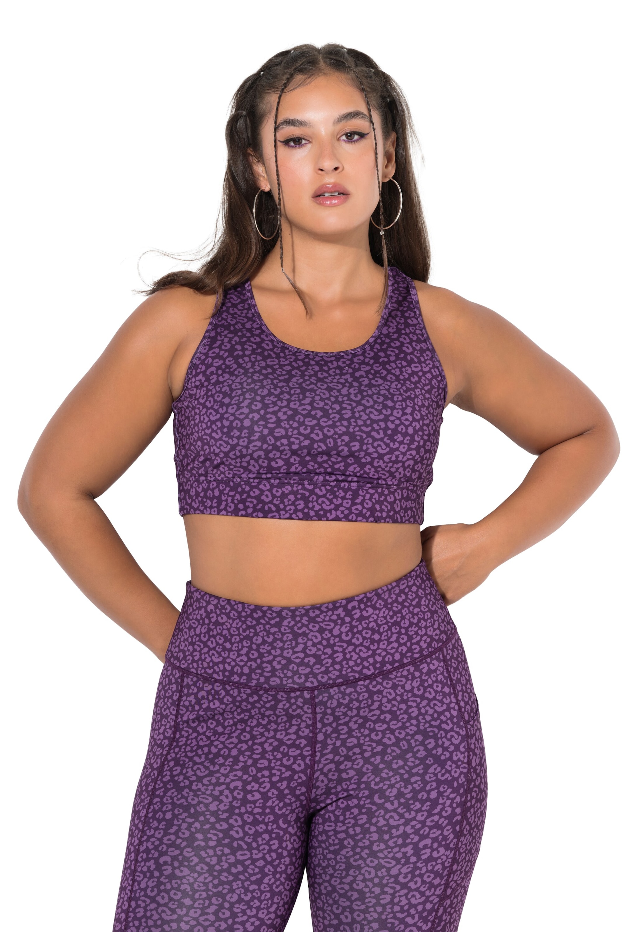 Studio Untold Bustier Sport bh in Lila: voorkant
