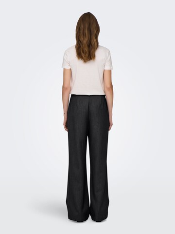 ONLY - Loosefit Pantalón plisado 'ONLHattie' en negro