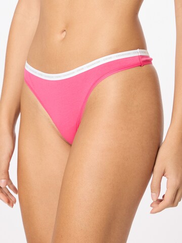 Calvin Klein Underwear Szabványos String bugyik - bézs: elől