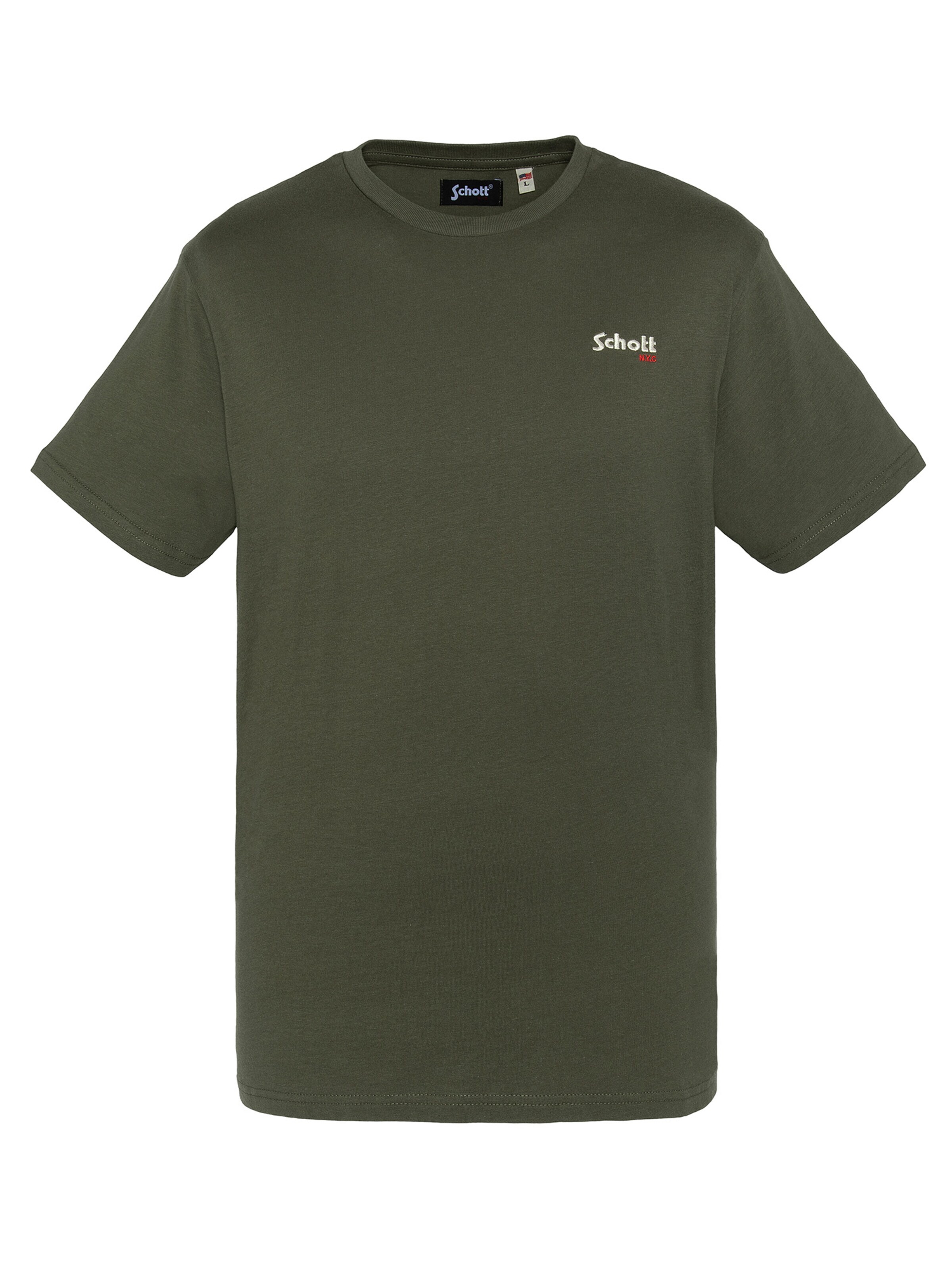 Schott NYC Shirt in Green: front