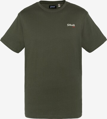 Schott NYC Shirt in Green: front