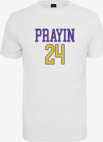 MT Men Shirt 'Prayin 24' in Weiß: predná strana