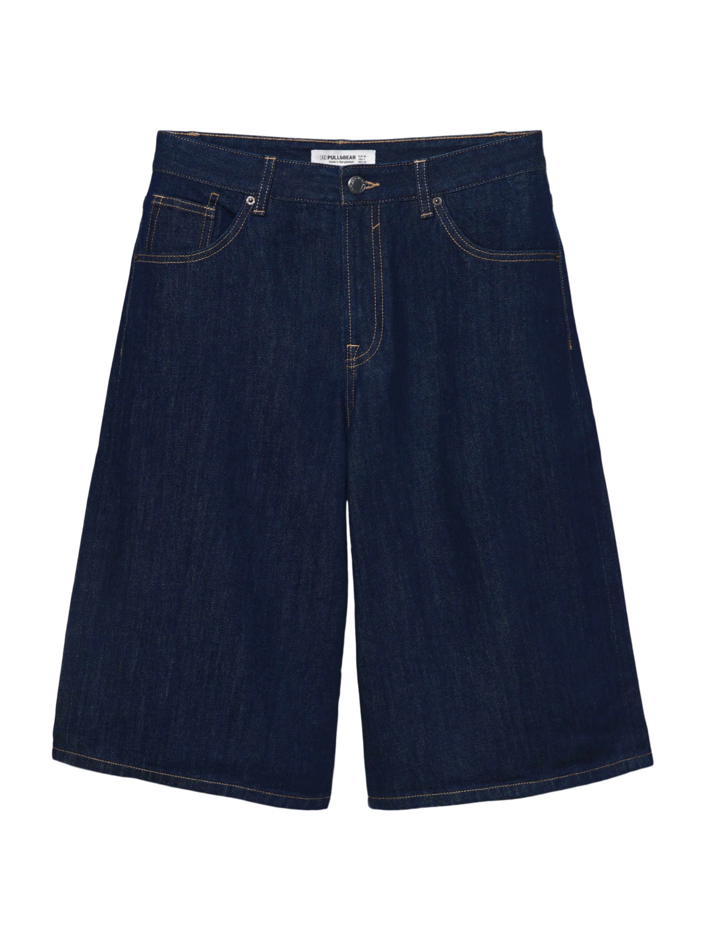 Wide Leg Jean Pull&Bear en bleu : devant